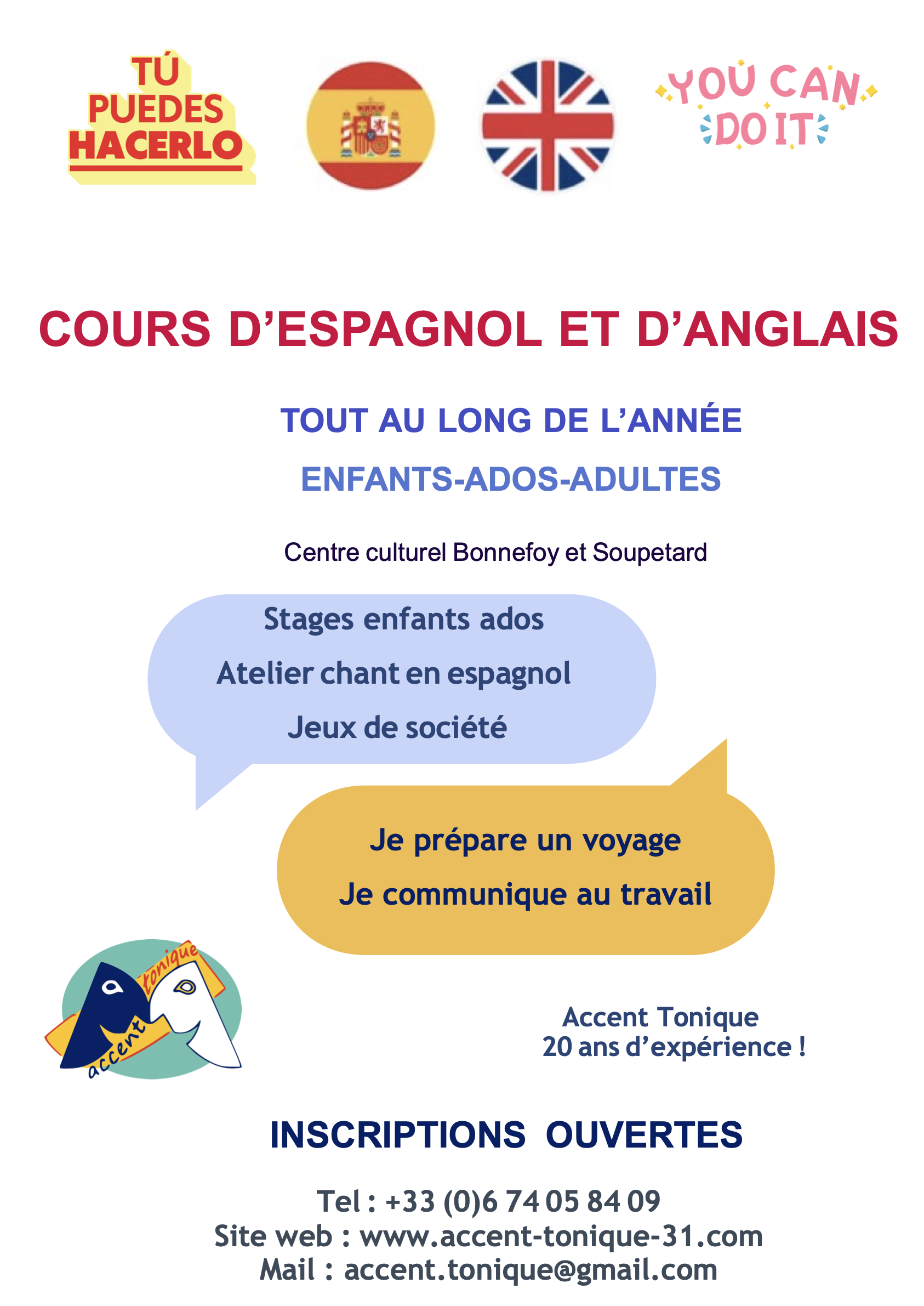 INSCRIPTIONS 2025-2026 OUVERTES
